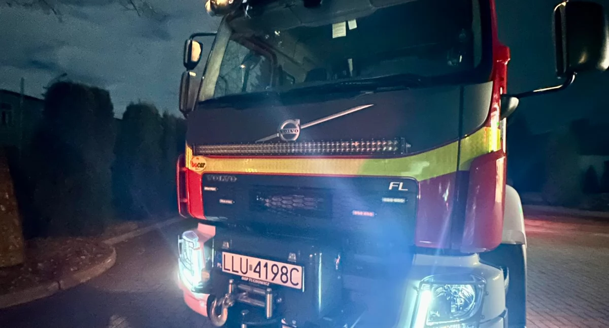 Nocna walka o życie w gminie Stanin. Strażacy ruszyli na pomoc