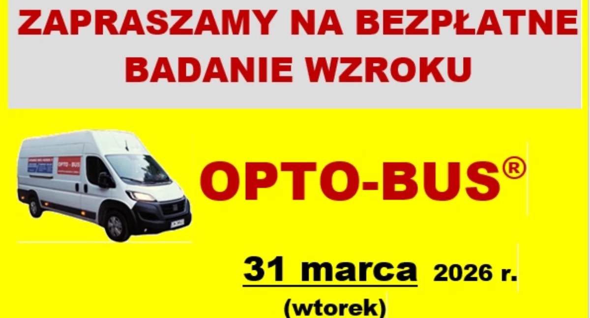 Stoczek Łukowski: Darmowe badanie wzroku 31 marca 2026 r.