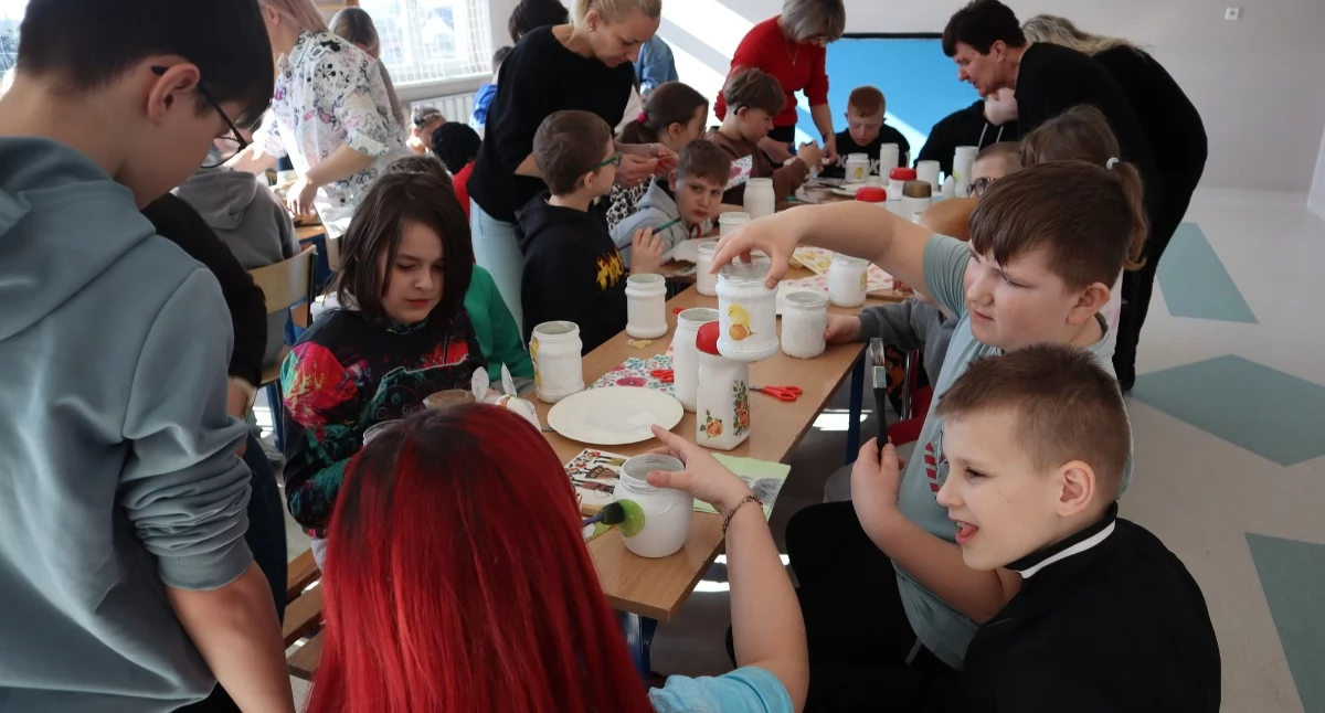 Łuków: Warsztaty decoupage w Zespole Placówek