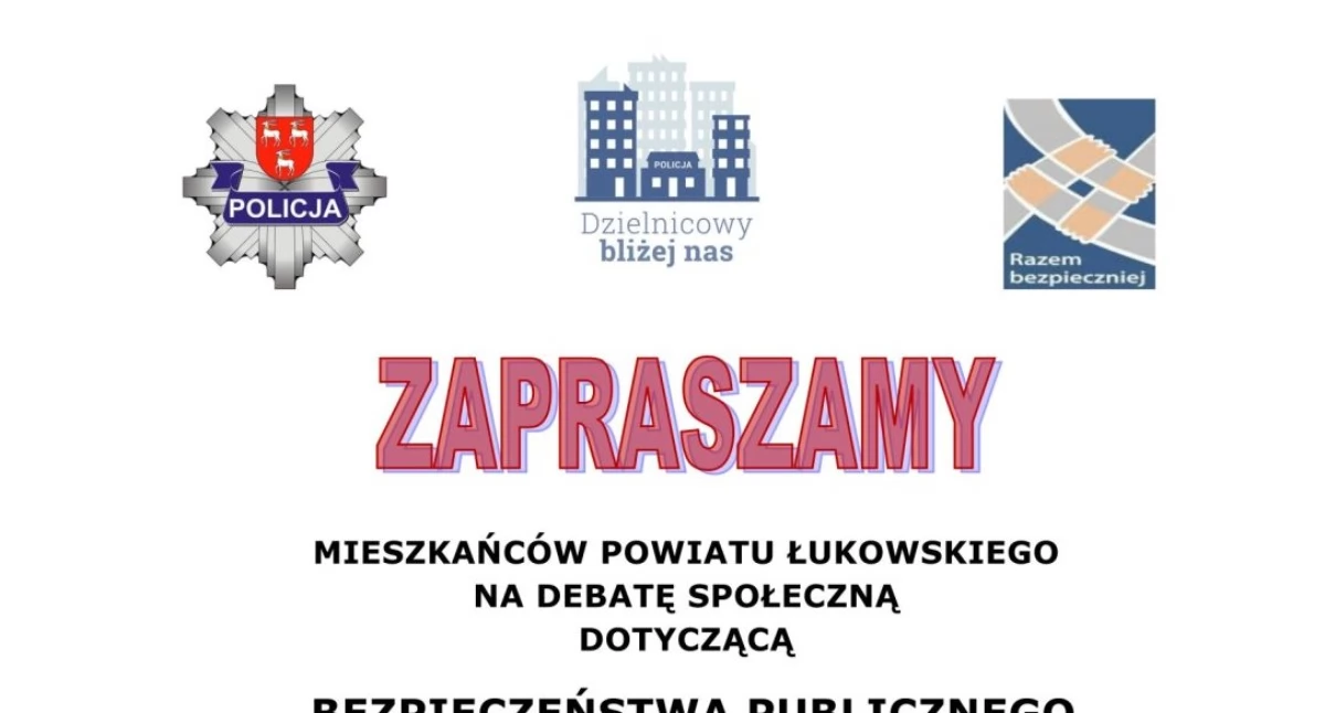 Bezpieczeństwo w gminie Stanin. Debata z policją w Łukowie