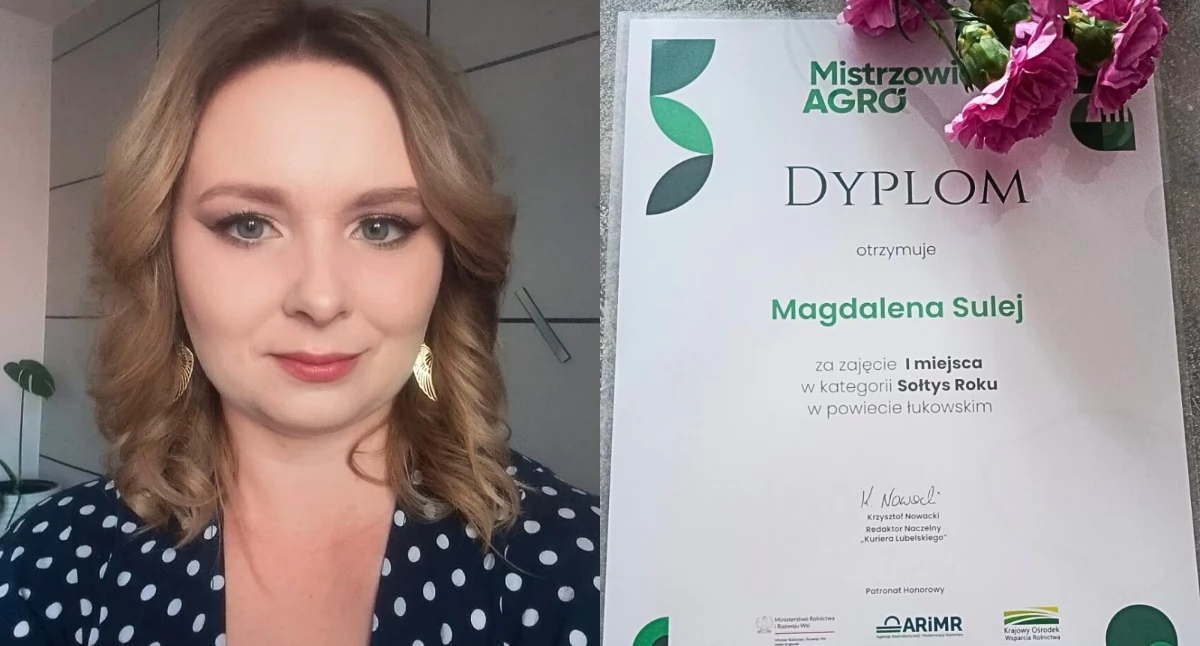Magdalena Sulej z miejscowości Suleje została Sołtysem Roku w powiecie łukowskim