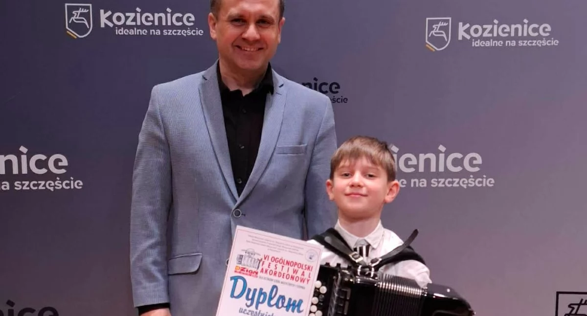 Sukces akordeonisty z Łukowa. Piotr Celiński zachwycił jury w Kozienicach