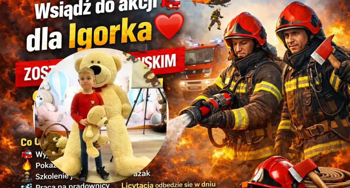 Pomoc dla Igorka z sercem strażackim w Stoczku Łukowskim