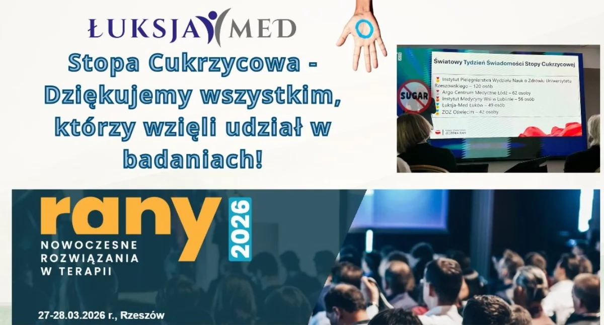 Łuksja-Med w krajowej czołówce: Łuków walczy ze stopą cukrzycową