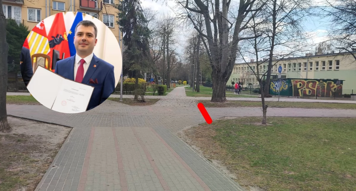 Czy barierki na osiedlu w Łukowie uratują pieszych przed hulajnogami? Nowy pomysł radnego Bobera 
