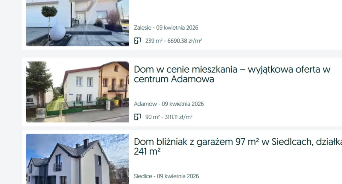 Gdzie kupisz dom w regionie Łukowa za mniej niż 350 tysięcy złotych
