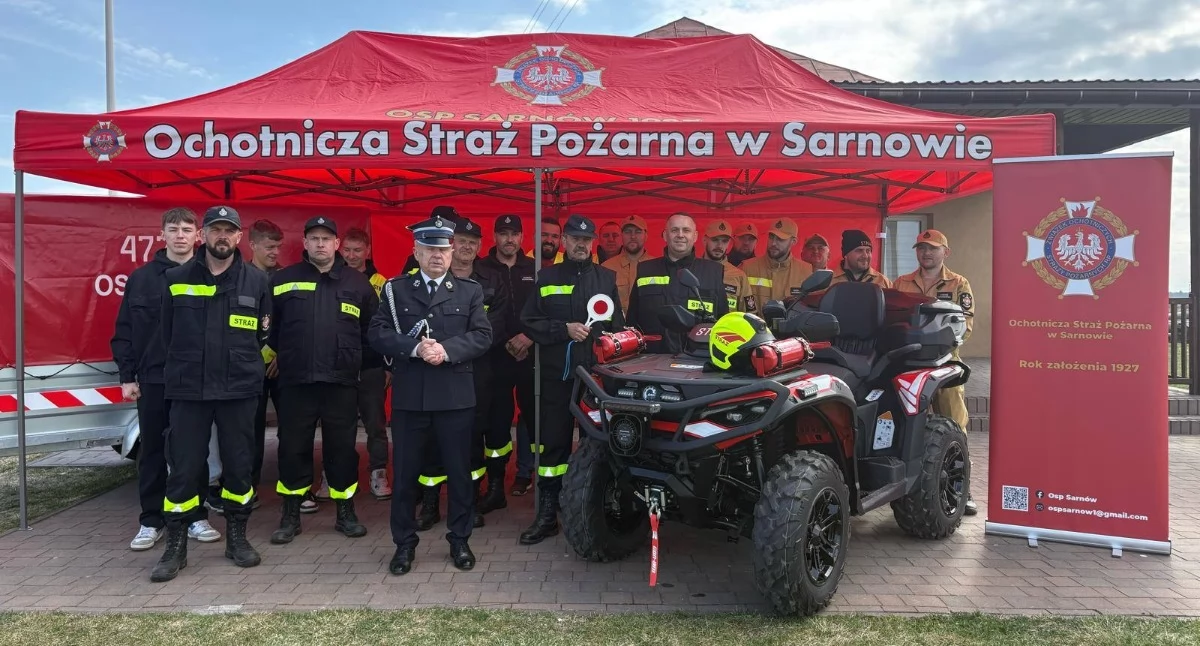  Nowy quad w OSP Sarnów. Strażacy z gminy Stanin zyskali nowoczesny sprzęt