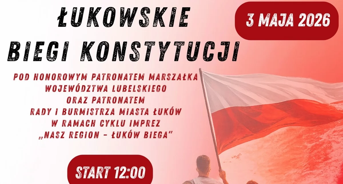 Ruszyły zapisy na Łukowskie Biegi Konstytucji