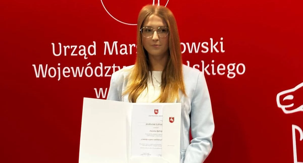 Stoczek Łukowski dumny ze stypendystki. Kolejny sukces Zuzanny Rybickiej