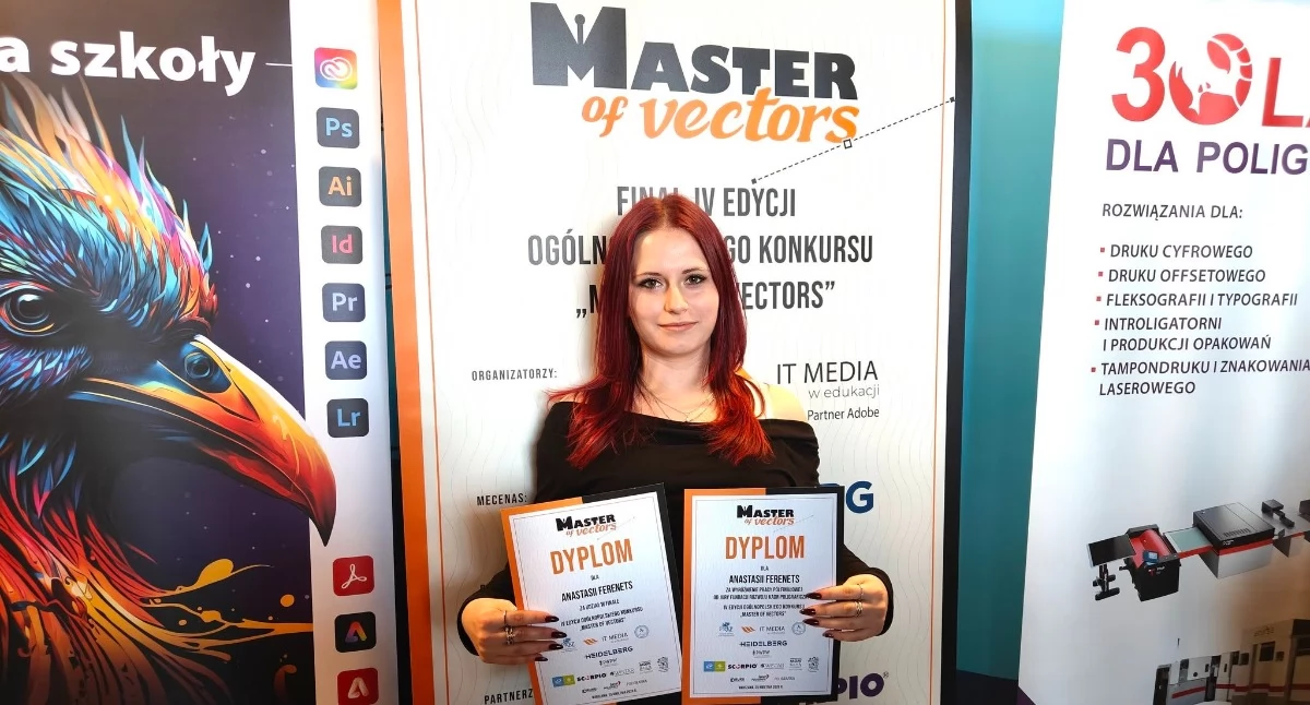 Anastasiia Ferenets wyróżniona w ogólnopolskim finale konkursu Master of Vectors