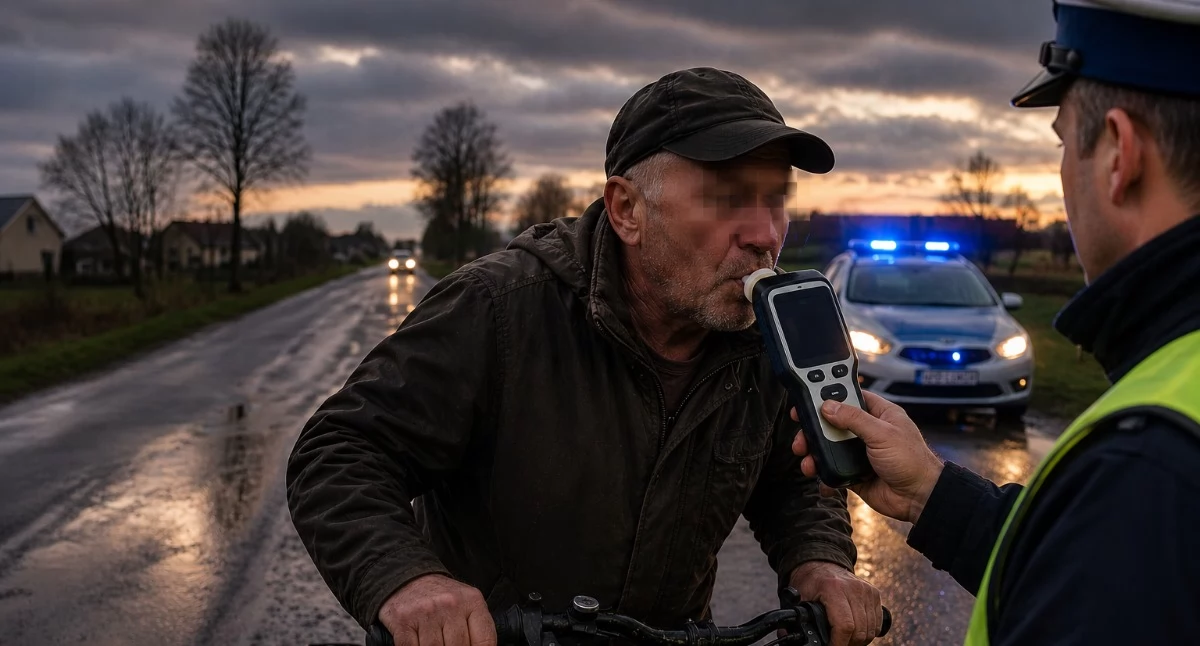 Drogowa plaga w powiecie łukowskim. Rekordzista z Okrzei „wydmuchał” 3 promile!
