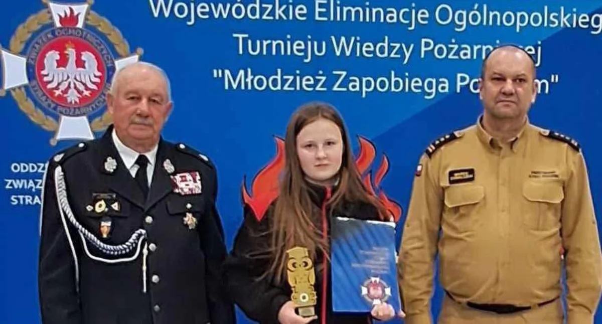 Dominika z Burca podbija Lubelszczyznę! Uczennica z gminy Wojcieszków w wielkim finale pożarniczym