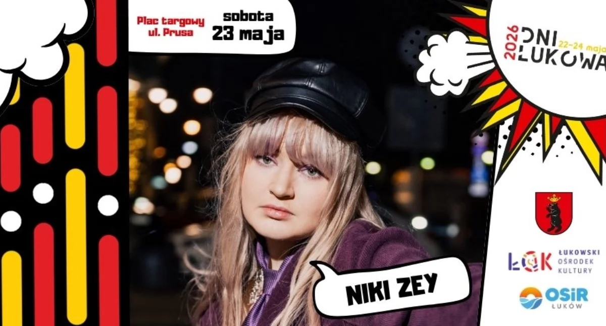 Niki Zey wystąpi na głównej scenie Dni Łukowa 2026