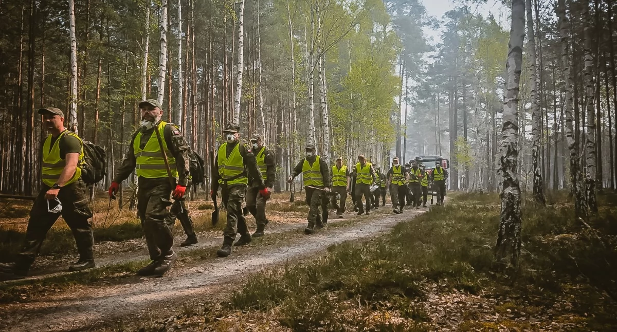Terytorialsi wspierają walkę z pożarem w powiecie biłgorajskim