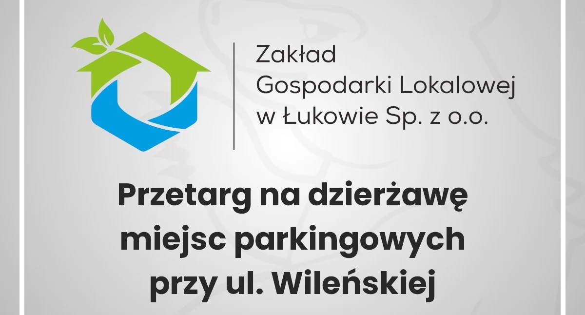 Łuków: Przetarg na miejsca parkingowe przy ul. Wileńskiej