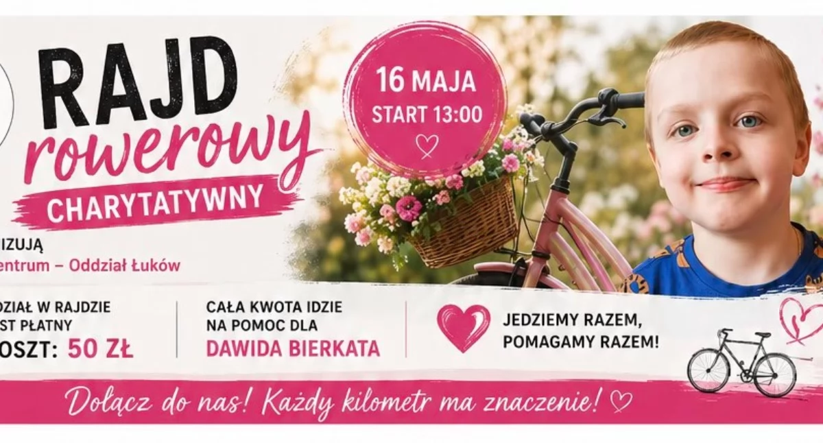 Pedałują dla Dawida. Wielka mobilizacja w sercu gminy Krzywda