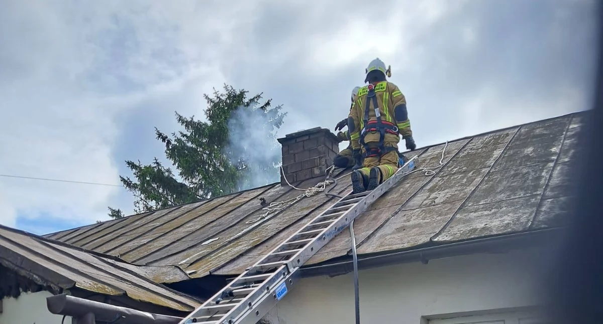 Cichy zabójca uderzył o poranku. Strażacy w akcji, gdy Sarnów jeszcze spał