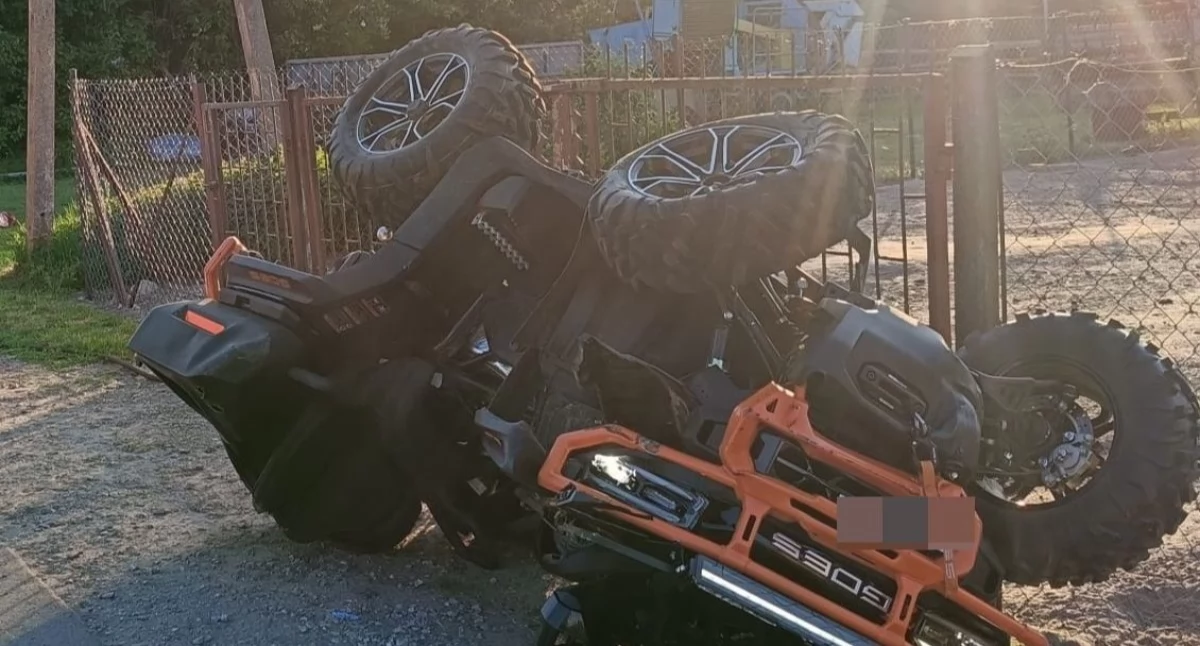 Tragedia na drodze!  Śmiertelny wypadek kierowcy quada, nie miał kasku