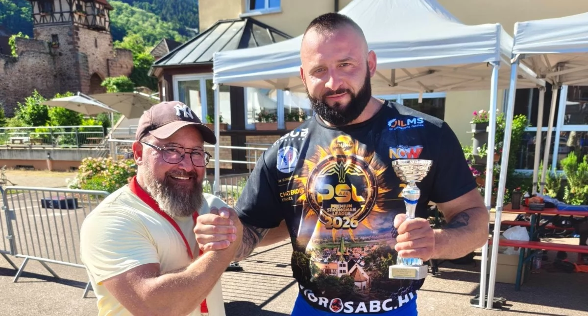 Patryk Stolarczyk z Łukowa siódmym zawodnikiem Premium Strongman League we Francji!