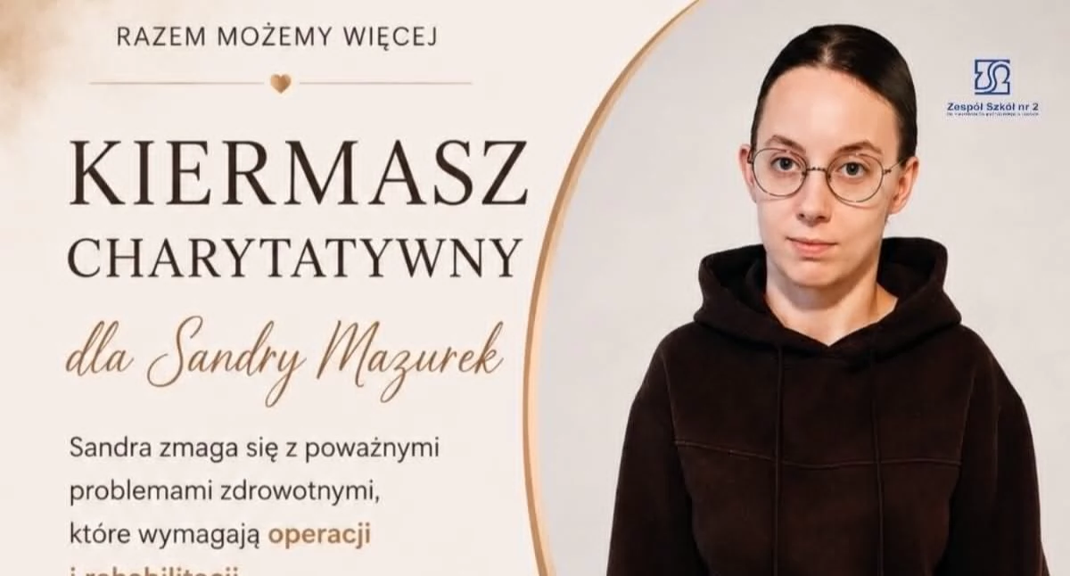 Charytatywna fala dobra.  Zespół Szkół nr 2 gra dla swojej absolwentki, Sandry Mazurek