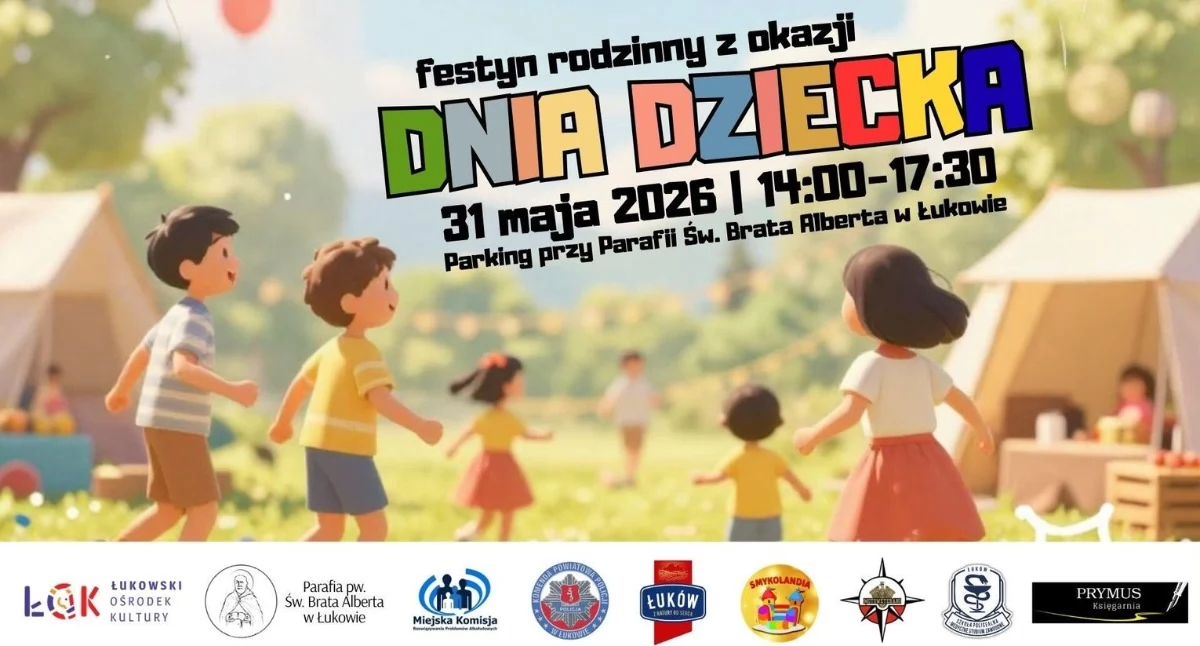 Dzień Dziecka w Łukowie. Festyn rodzinny przy parafii Brata Alberta. Pomoc dla Dawidka 