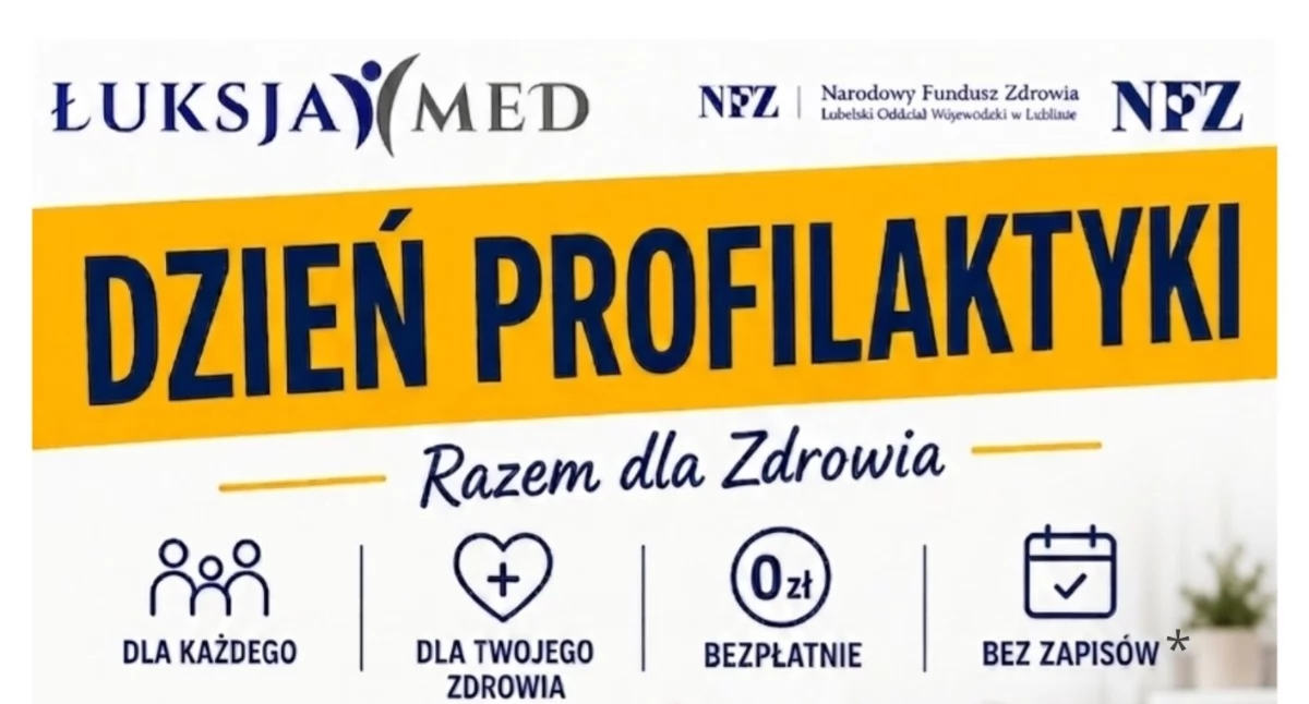 Wybierz zdrowie przed wakacjami. Darmowy Dzień Profilaktyki w Łukowie już 19 czerwca!