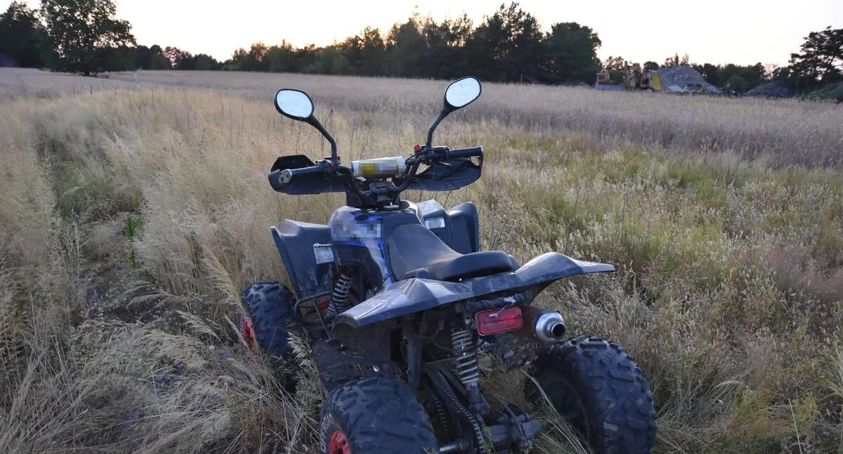 Tragedia! Nie żyje 14-latek. Apel o rozwagę po wypadku na quadzie