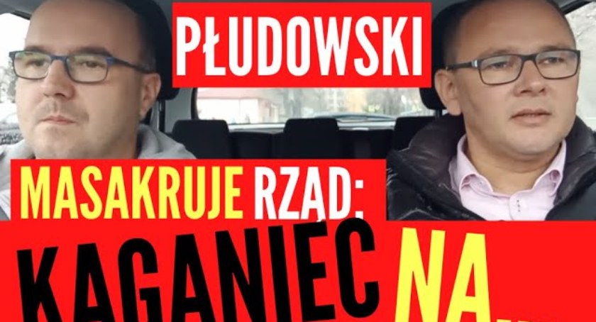 ŁUKÓW. Płudowski masakruje politykę rządu. 
