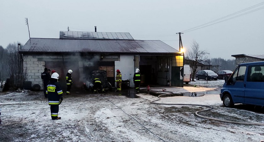 GMINA STANIN W Jarczówku palił się garaż 