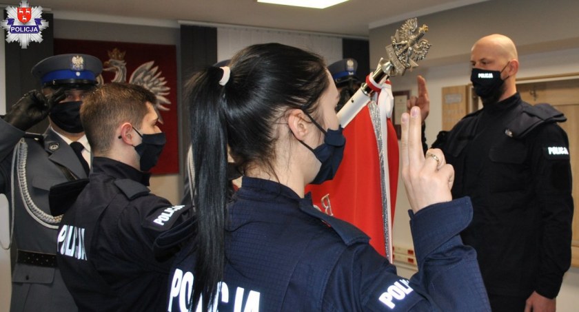ŁUKÓW. Nowi policjanci zaczynają służbę 