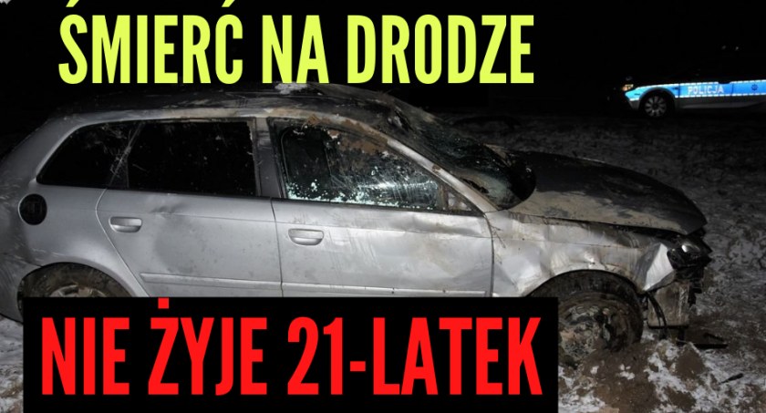 Śmierć na drodze. Zginął 21-latek (WIDEO)