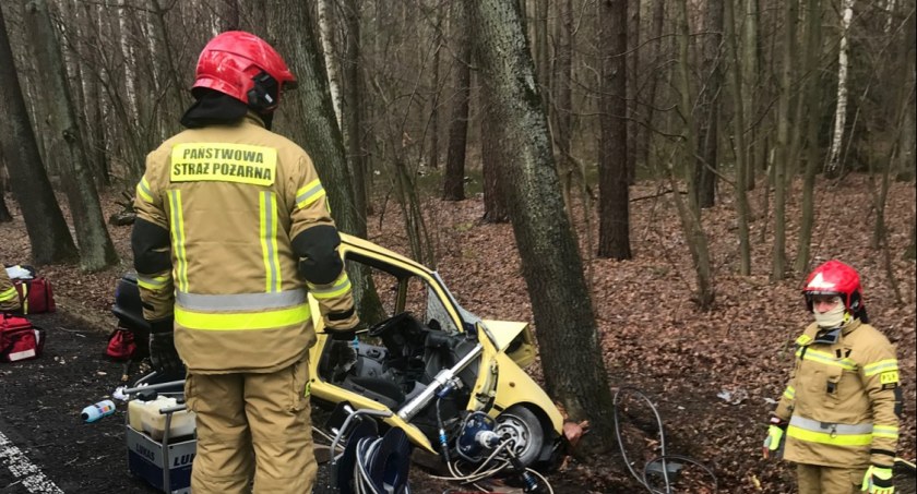 Śmiertelny wypadek na trasie Łuków- Radzyń (ZDJĘCIA)