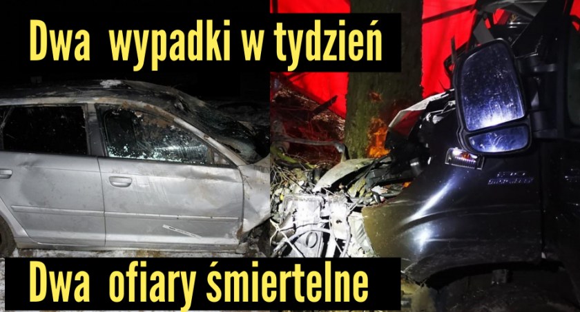 Dwa wypadki śmiertelne w tydzień. Policja apeluje o ostrożność na drogach 