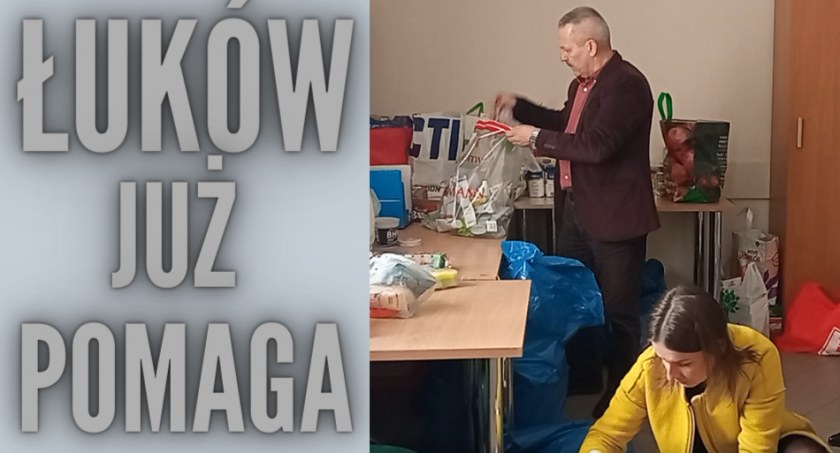 Łuków pomaga Ukrainie. Dary można przynosić do Ośrodka Sportu i Rekreacji (WIDEO)