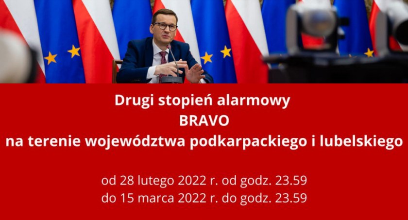Drugi stopień alarmowy BRAVO w Łukowie 