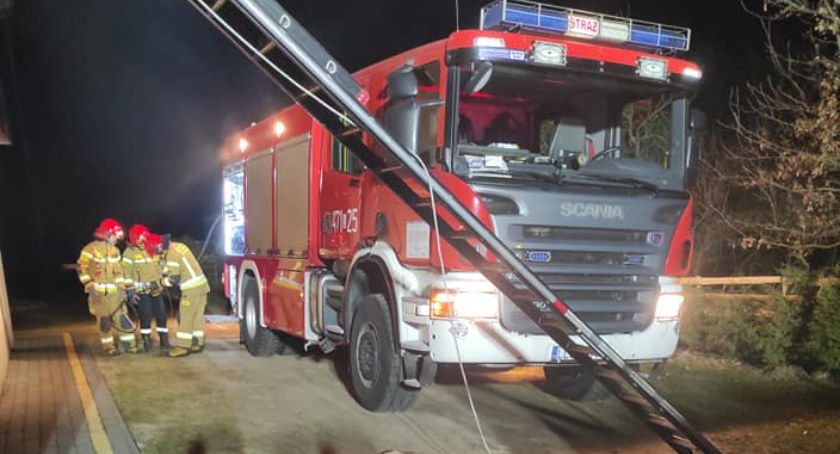 Pożar w Sobiskach. Szybka interwencja straży 
