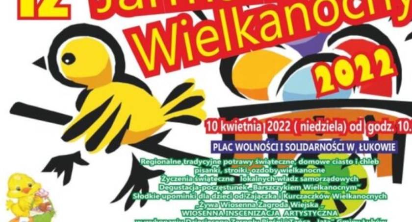 Zaproszenie na Jarmark Wielkanocny w Łukowie. Ten już w Niedzielę Palmową 