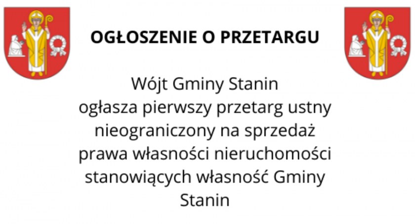 OGŁOSZENIE O PRZETARGU