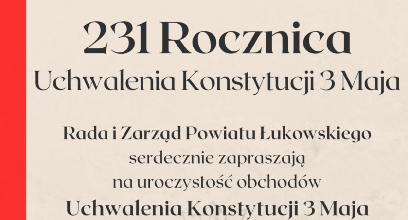 Zaproszenia na obchody 3-Maja