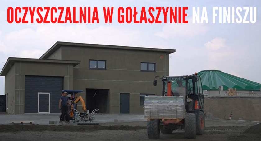 Oczyszczalnia w Gołaszynie na finiszu. Ważna inwestycja będzie uruchomiona jesienią 