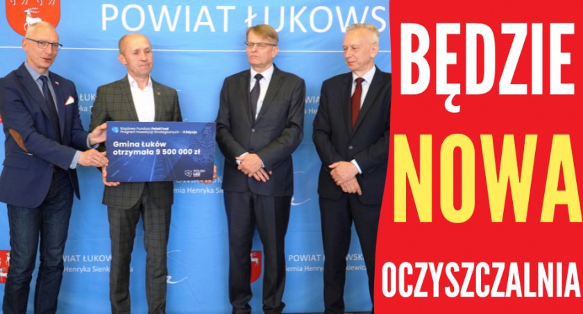 Gmina Łuków. Są pieniądze na kolejną oczyszczalnie. Ta powstanie w Sięciaszcze (WIDEO)