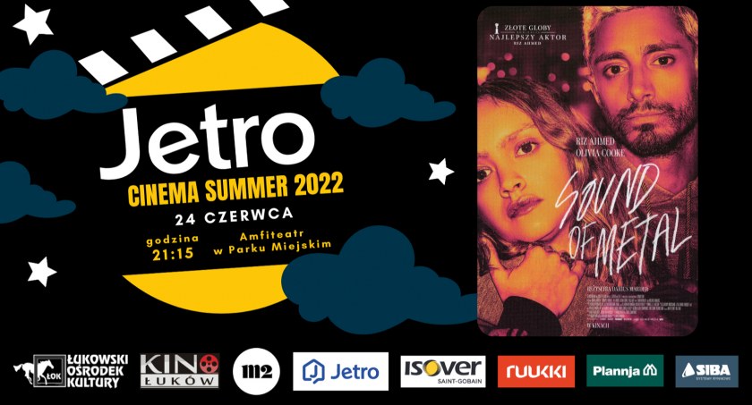 W piętek kino plenerowe w Parku. Jetro Cinema Summer i film „Sound of metal”