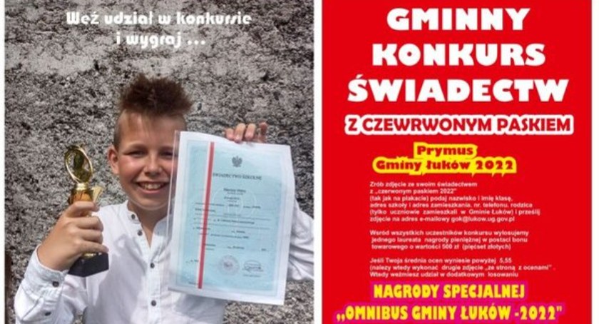 Gmina Łuków: Konkurs dla prymusów i omnibusów