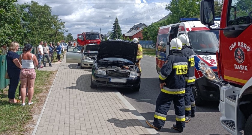 Wypadek na trasie Łuków- Stoczek. Jedna osoba ranna 