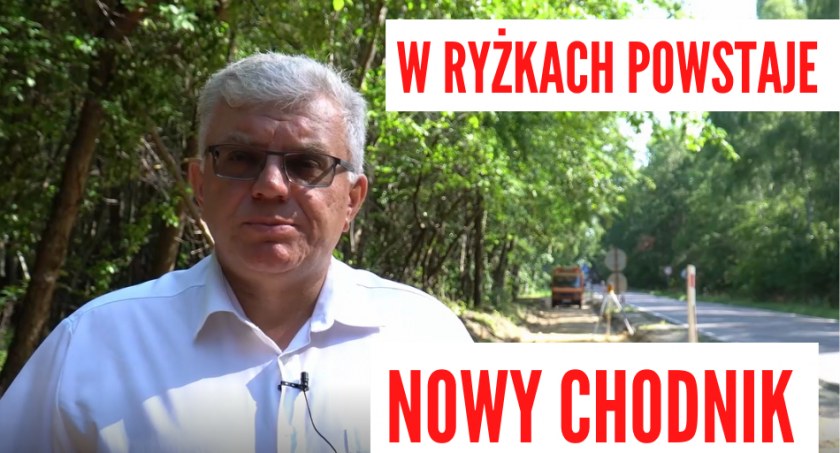 W Ryżkach powstaje nowy chodnik 