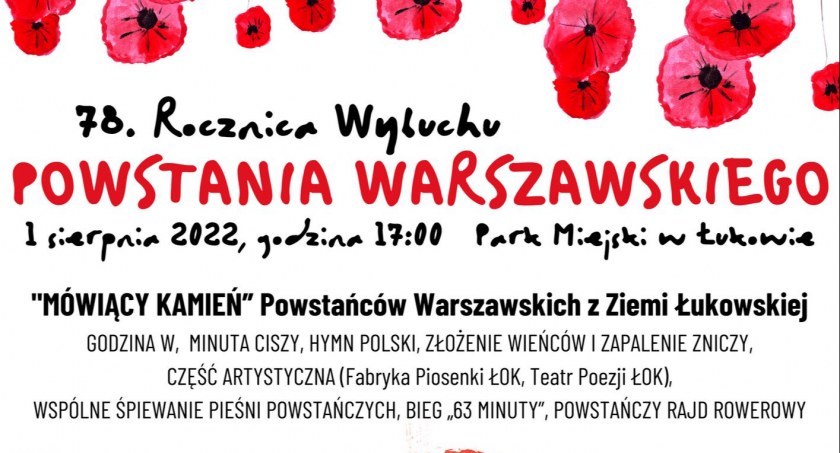 Przyjdź do Parku Miejskiego w Łukowie. Uczcił pamięć Powstańców
