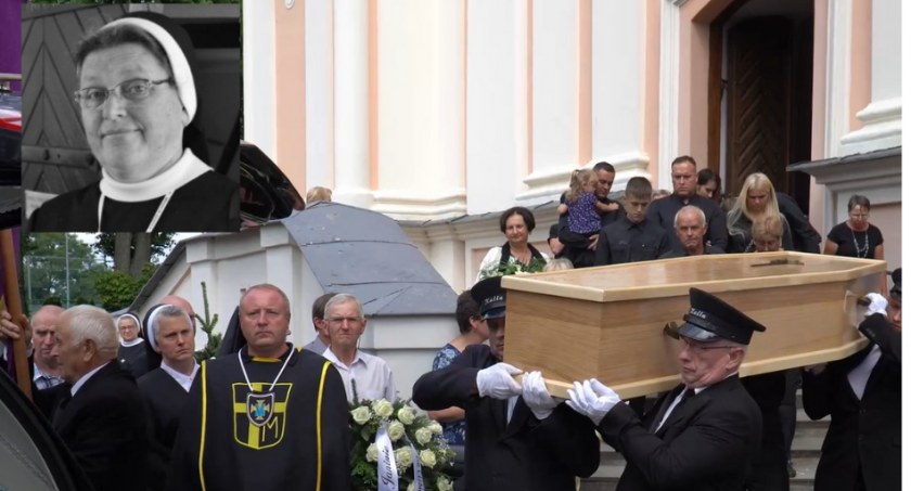 Łuków pożegnał siostrę Janinę, która zginęła w katastrofie polskiego autokaru w Chorwacji (WIDEO)