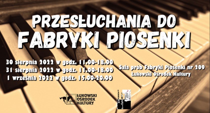 Przesłuchania wstępne do Fabryki Piosenki ŁOK
