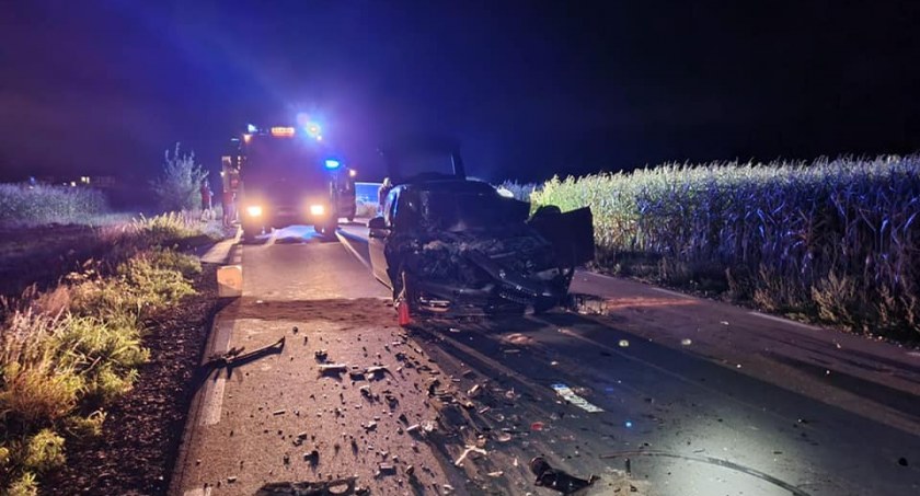 Dwoje dzieci rannych w wypadku w Biardach pod Łukowem (GALERIA) 