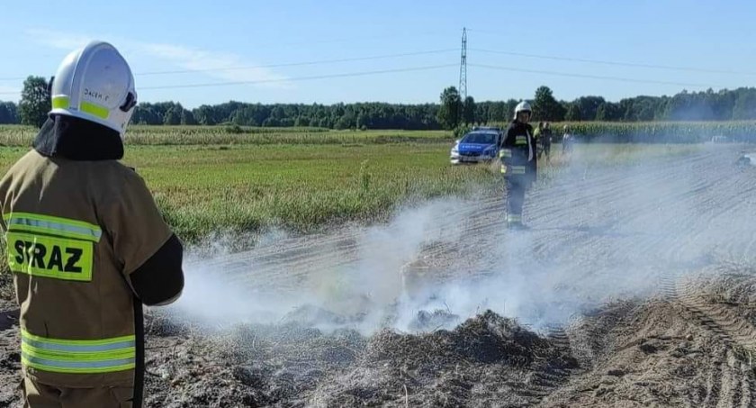 Rolnik palił perz. Musieli interweniować strażacy 